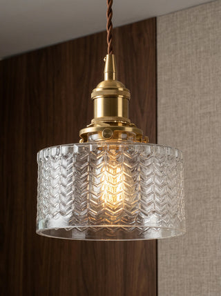 Pendant Light | Ribbed Vintage Design