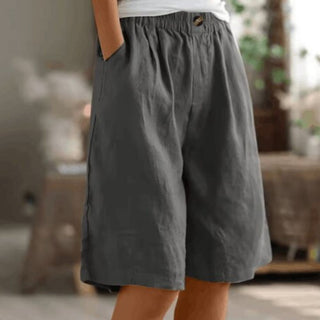 Women Shorts | Elastic Waist | Relaxed Fit | Summer