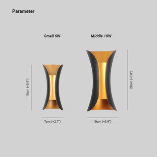 Sleek Curved Outdoor Wall Lamp | Halo