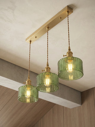 Pendant Light | Ribbed Vintage Design
