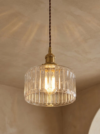 Pendant Light | Ribbed Vintage Design