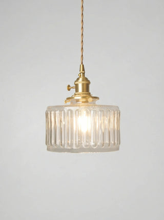 Pendant Light | Ribbed Vintage Design