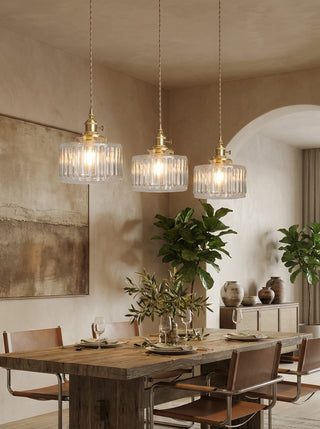 Pendant Light | Ribbed Vintage Design