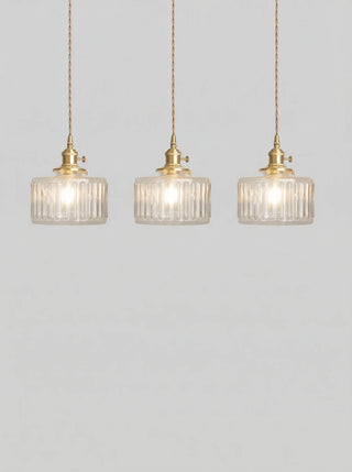 Pendant Light | Ribbed Vintage Design