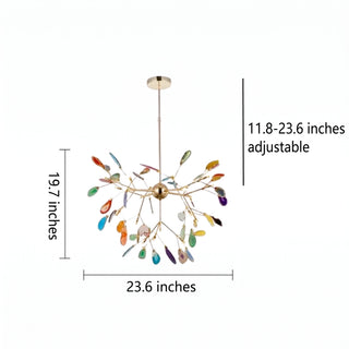 Modern Firefly Agate Branch Chandelier | Luminara