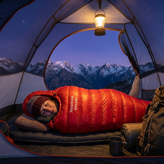 Extreme Cold Waterproof Sleeping Bag With Ripstop Nylon And Adjustable Hood Cozy | Hartstone