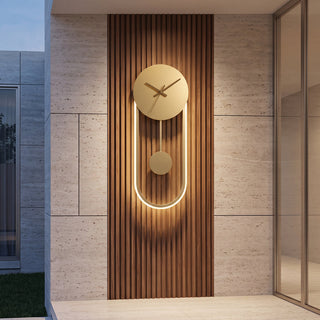 Modern LED Clock Wall Sconce Light Fixture | Aurenza