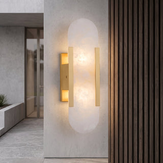 Modern Marble LED Wall Sconce Light Fixture | Marovelle