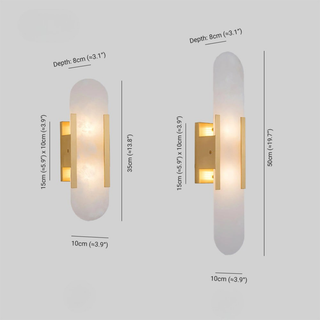 Modern Marble LED Wall Sconce Light Fixture | Marovelle