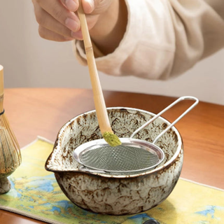 Ceramic Matcha Tea Set with Bamboo Whisk 6 Piece Japanese Bowls | Forrester
