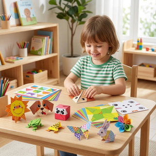 Montessori Origami Craft Kit 3D Paper Animals DIY Educational Activity | Duncan