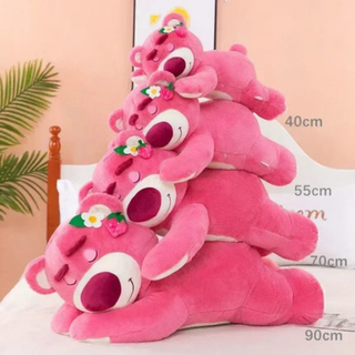 Plush Strawberry Bear Pillow Soft Stuffed Toy Cuddly Gift | Eastman