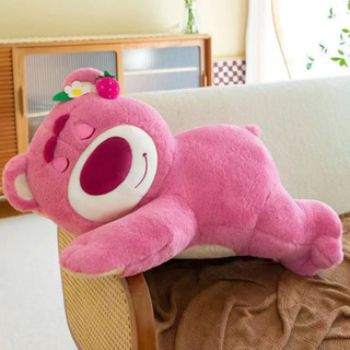 Plush Strawberry Bear Pillow Soft Stuffed Toy Cuddly Gift | Eastman