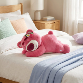 Plush Strawberry Bear Pillow Soft Stuffed Toy Cuddly Gift | Eastman