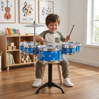 Kids Jazz Drum Set with Five Drums and Cymbal | Bristol