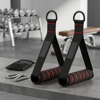 Heavy Duty Gym Handles with D Rings for Strength Training Workouts | Brockton