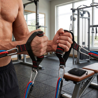 Heavy Duty Gym Handles with D Rings for Strength Training Workouts | Brockton