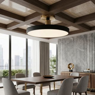 Modern Round LED Flush Mount Ceiling Light | Noventra