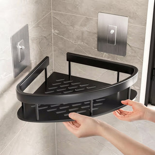 Wall Mounted Corner Bathroom Storage Shower Shelf | Creston