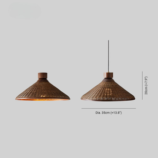 Handwoven Rattan Wabi Pendant Ceiling Light | Dunleigh