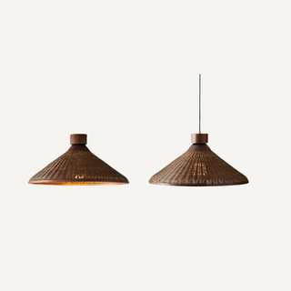 Handwoven Rattan Wabi Pendant Ceiling Light | Dunleigh