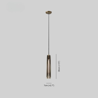 Crystal Glass Brass Mini Pendant Light | Maddox