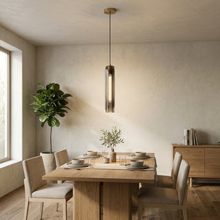 Crystal Glass Brass Mini Pendant Light | Maddox