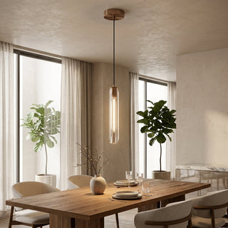 Crystal Glass Brass Mini Pendant Light | Maddox