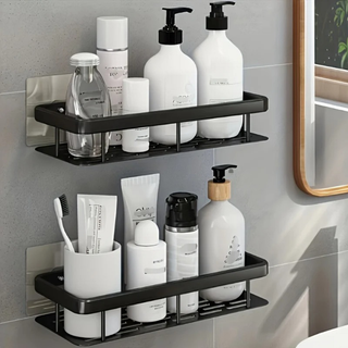 Corner Wall Mounted Bathroom Shelf Without Drilling | Belmont