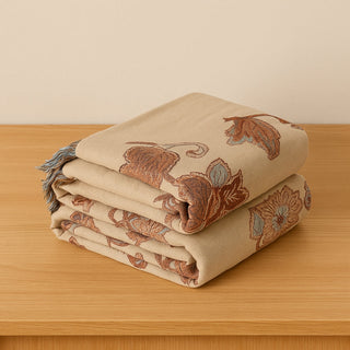 Floral Lightweight Summer Decorative Throw Blanket Sofa Bed | Brighton
