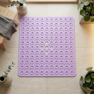Square Non Slip Shower Mat With Drainage Holes | Langford