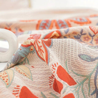Floral Reversible Throw Blanket for Bed Sofa | Ashmore