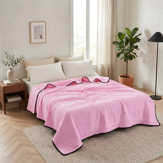 Quilted Solid Color Summer Bedspread Lightweight Coverlet | Yorkston