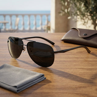 Polarized Aviator Sunglasses with Metal Frame for Driving and Outdoor Activities | Huntley