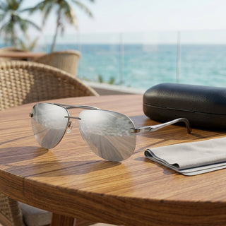 Polarized Aviator Sunglasses with Metal Frame for Driving and Outdoor Activities | Huntley