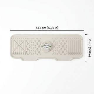 Silicone Sink Mat Drainage Channels Faucet Area | Wentworth