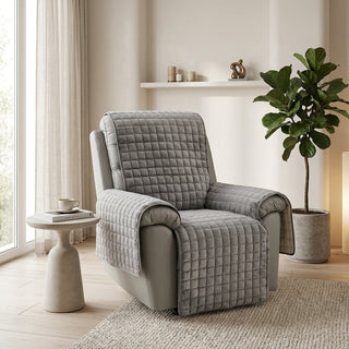 Quilted Recliner Chair Cover Soft Non Slip Decor | Easton