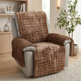 Quilted Recliner Chair Cover Soft Non Slip Decor | Easton
