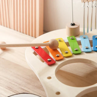 Montessori Musical Xylophone Table With Colorful Bells For Baby Sensory Play | Greybridge
