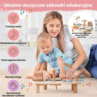 Montessori Musical Xylophone Table With Colorful Bells For Baby Sensory Play | Greybridge