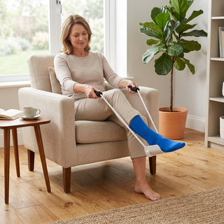 No Bend Sock Aid Device With Ergonomic Handle For Easy Dressing | Greyleigh