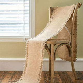 Natural Rustic Jute Table Runner Dining Decor | Callahan