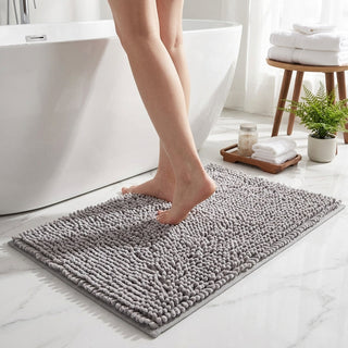 Soft Absorbent Chenille Non Slip Bathroom Rug | Alden