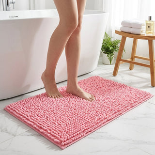 Soft Absorbent Chenille Non Slip Bathroom Rug | Alden