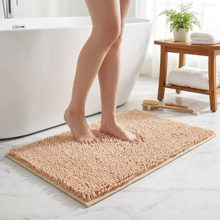 Soft Absorbent Chenille Non Slip Bathroom Rug | Alden