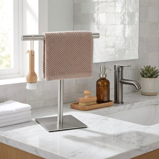 Freestanding Countertop Bathroom Towel Holder Stable Stand | Mercer