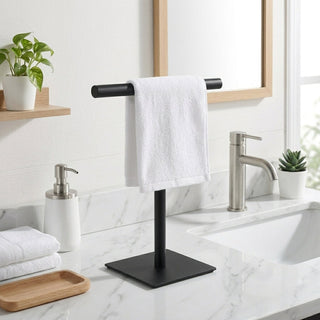 Freestanding Countertop Bathroom Towel Holder Stable Stand | Mercer