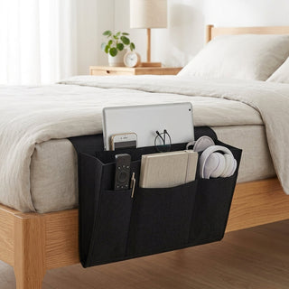 Multifunction Bedside Storage Organizer with Cable Slots | Ashby