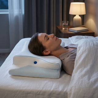 Ergonomic Memory Foam Neck Support Pillow Dual Height Design | Brewster