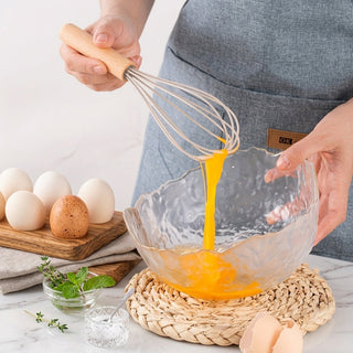 12 Piece Kitchen Utensil Set Silicone Heads Wooden Handles Heat Resistant | Farnham